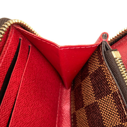 LOUIS VUITTON N60534 Portefeiulle・Clemence Long wallet (with coin pocket) Damier canvas Ladies [Used]