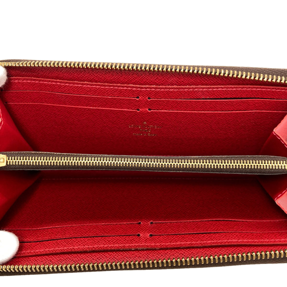 LOUIS VUITTON N60534 Portefeiulle・Clemence Long wallet (with coin pocket) Damier canvas Ladies [Used]