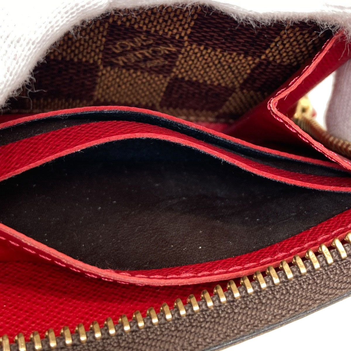 LOUIS VUITTON N60534 Portefeiulle・Clemence Long wallet (with coin pocket) Damier canvas Ladies [Used]