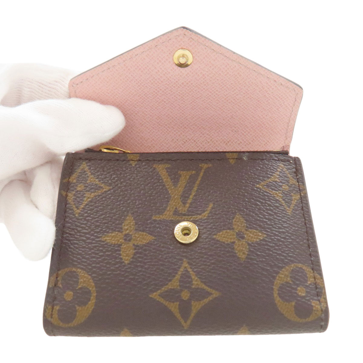 LOUIS VUITTON M62933 Portefeiulle Zoe Bifold Wallet with Coin Pocket Monogram canvas Ladies [Used]