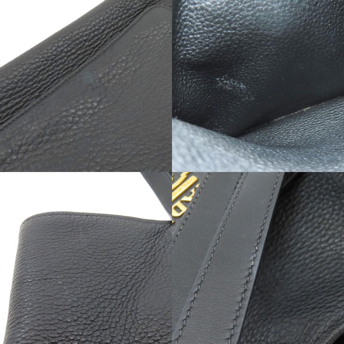 PRADA 1BG048 logo Tote Bag Leather Ladies [Used]