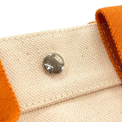 HERMES Bora Bora PM SilverHardware Handbag Canvas Ladies [Used]