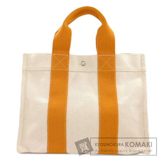 HERMES Bora Bora PM SilverHardware Handbag Canvas Ladies [Used]