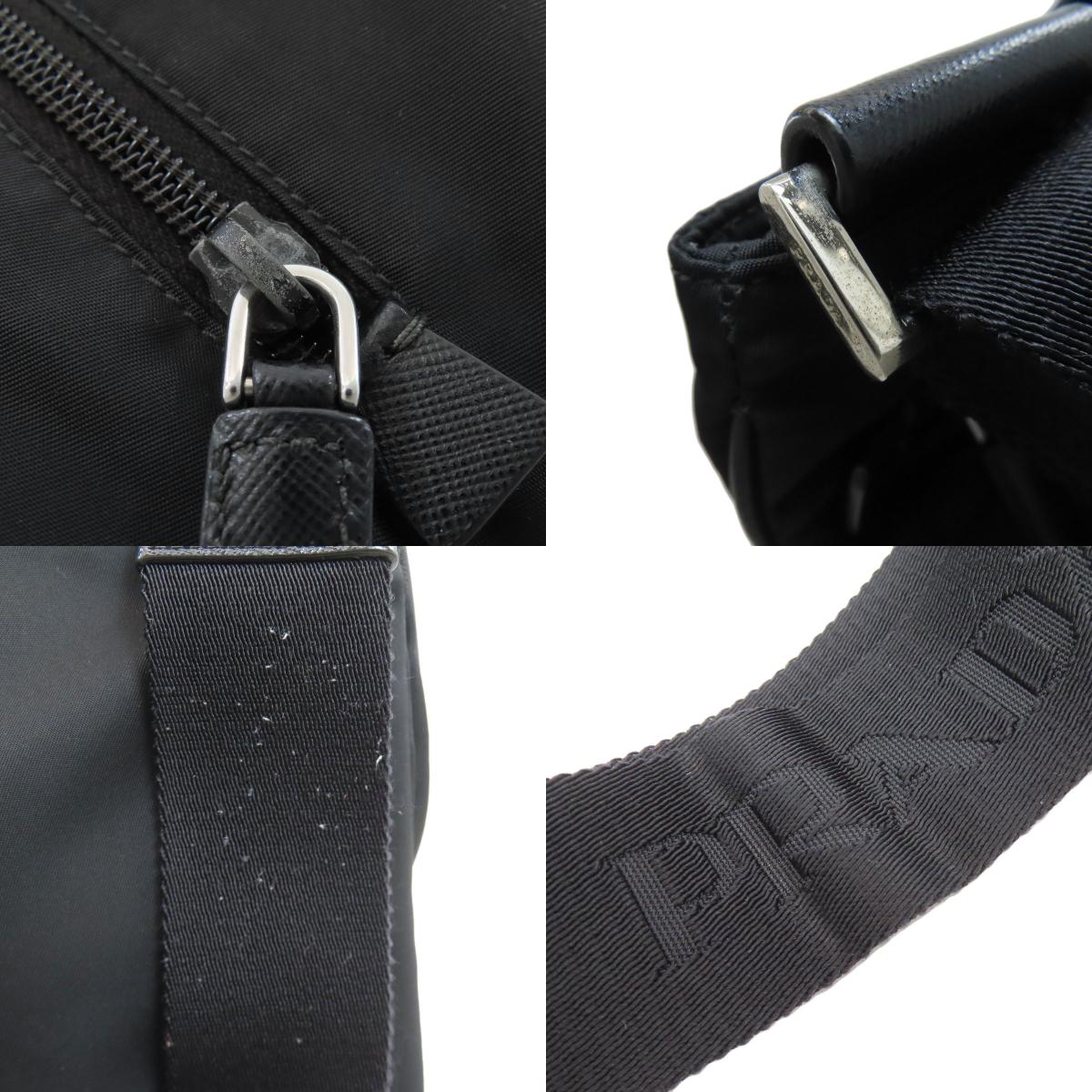 PRADA VA0563 Logo Hardware Shoulder Bag Nylon Ladies [Used]