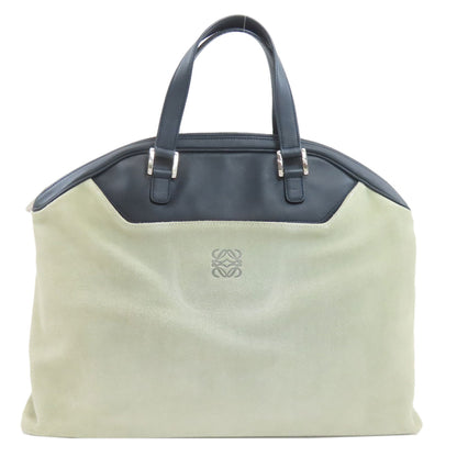 LOEWE anagram Tote Bag Suede LeatherLadies [Used]