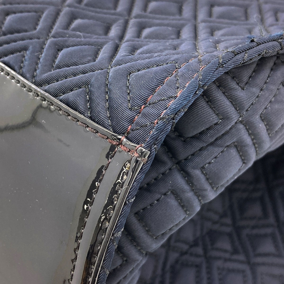 Tory Burch Ella Quilting Handbag Nylon Ladies [Used]