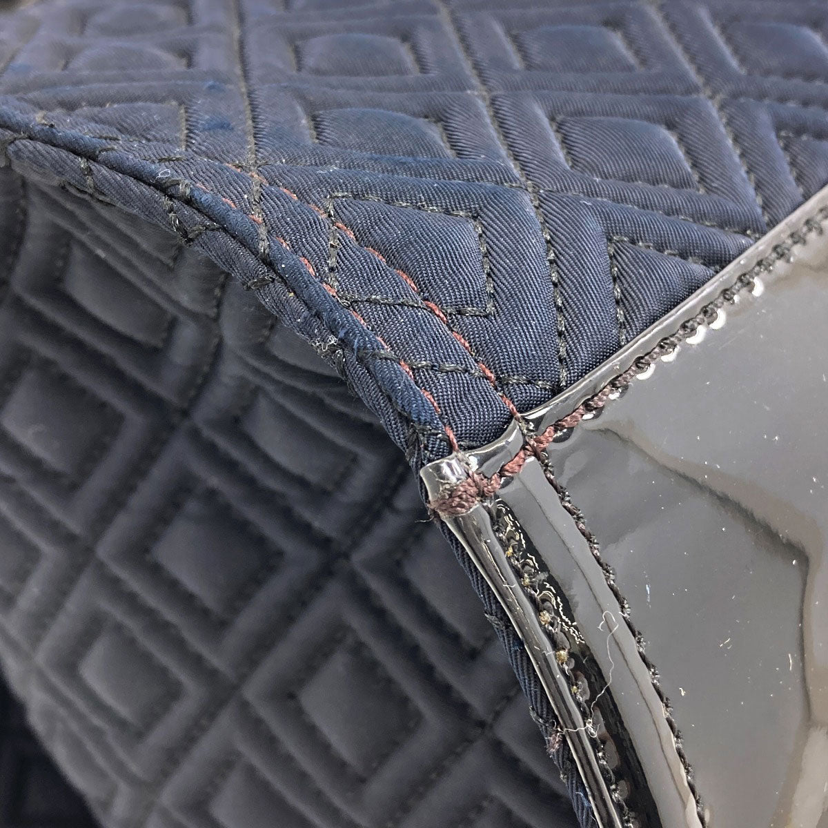Tory Burch Ella Quilting Handbag Nylon Ladies [Used]