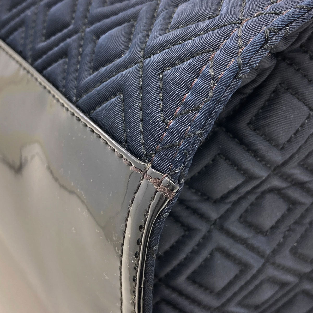 Tory Burch Ella Quilting Handbag Nylon Ladies [Used]