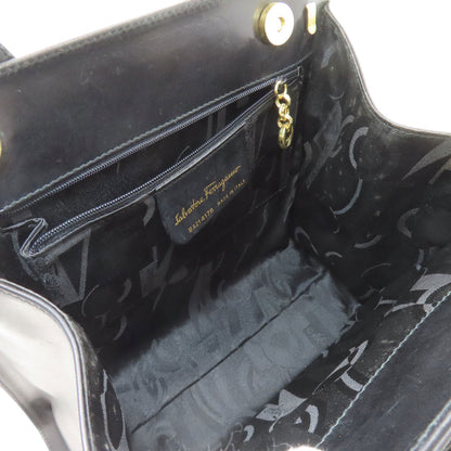 Salvatore Ferragamo Vala Ribbon 2WAY Handbag Leather Ladies [Used]