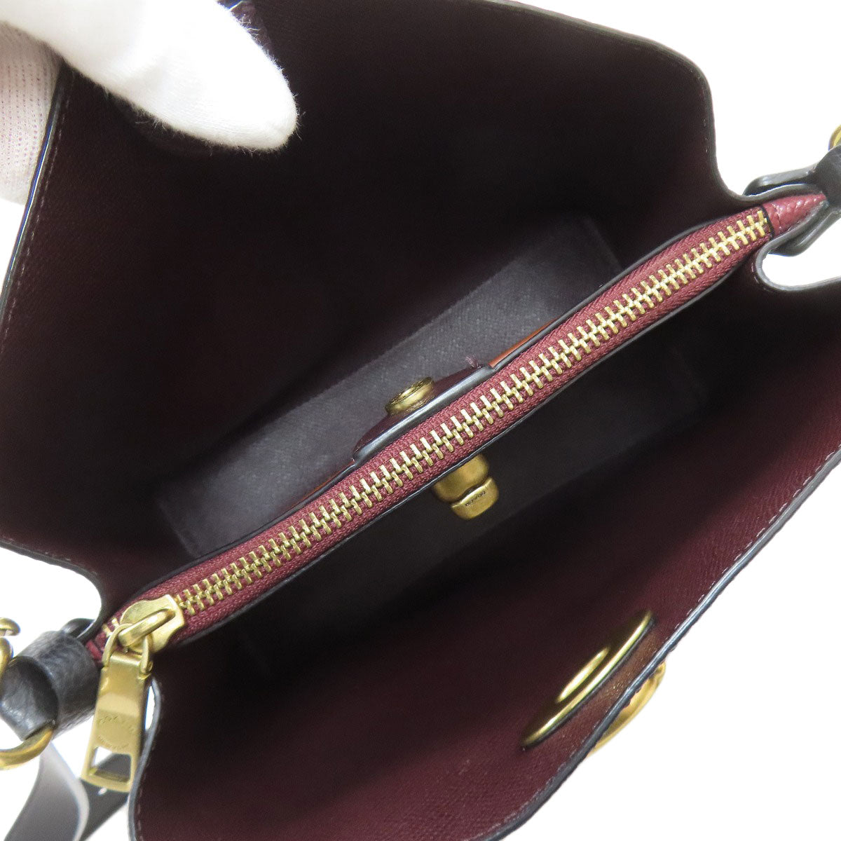 COACH C3916 Willow Bucket Shoulder Bag Leather Ladies [Used]