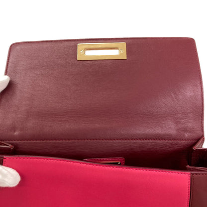 Salvatore Ferragamo Sophia Gancini Hardware Handbag Leather Ladies [Used]