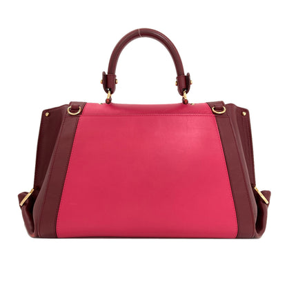 Salvatore Ferragamo Sophia Gancini Hardware Handbag Leather Ladies [Used]