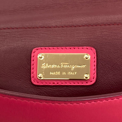 Salvatore Ferragamo Sophia Gancini Hardware Handbag Leather Ladies [Used]