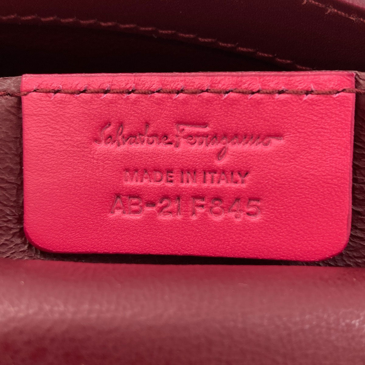 Salvatore Ferragamo Sophia Gancini Hardware Handbag Leather Ladies [Used]