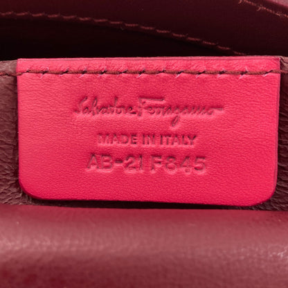 Salvatore Ferragamo Sophia Gancini Hardware Handbag Leather Ladies [Used]