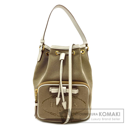 PRADA Fiocco Drawstring Bag 2WAY Handbag Canvas Ladies [Used]