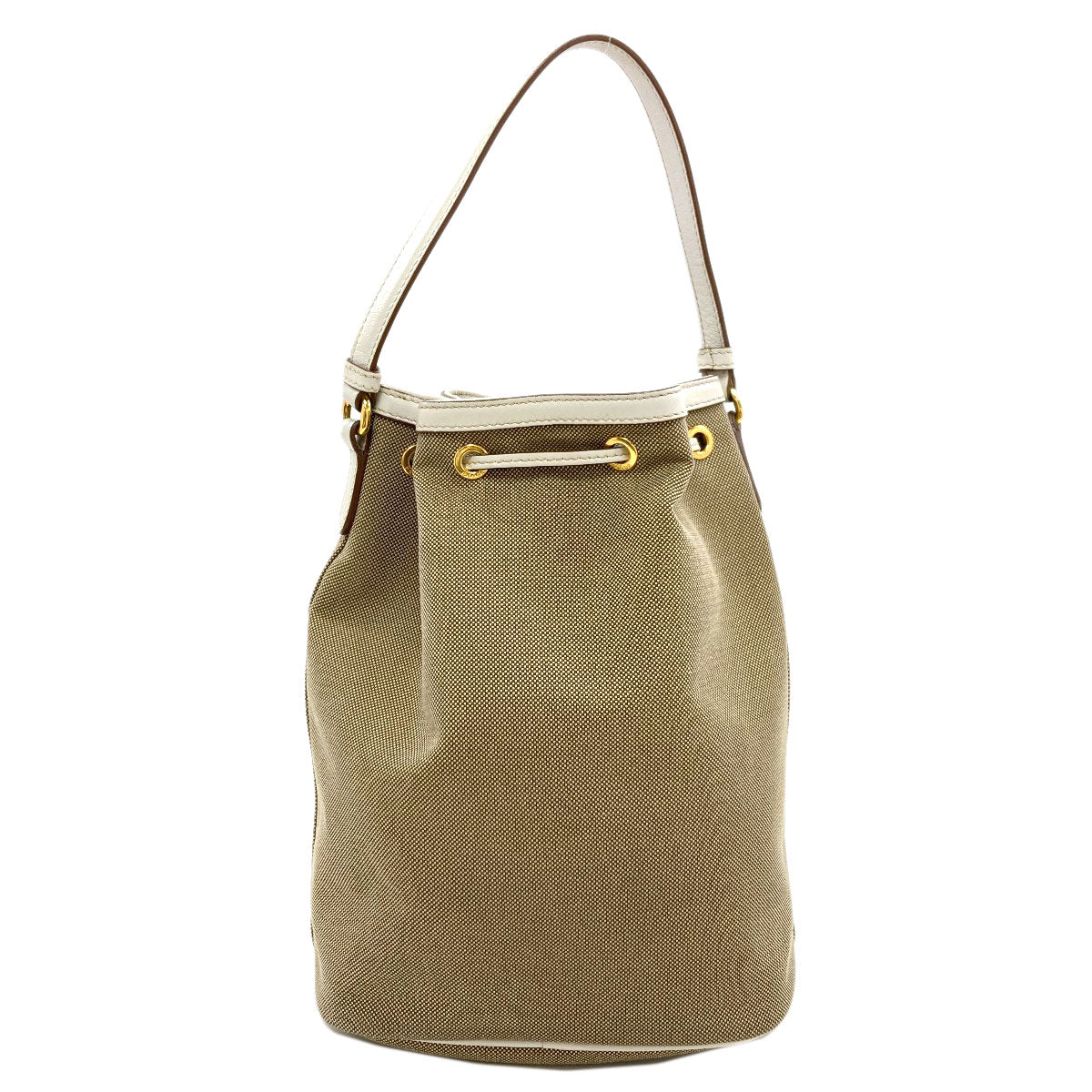 PRADA Fiocco Drawstring Bag 2WAY Handbag Canvas Ladies [Used]