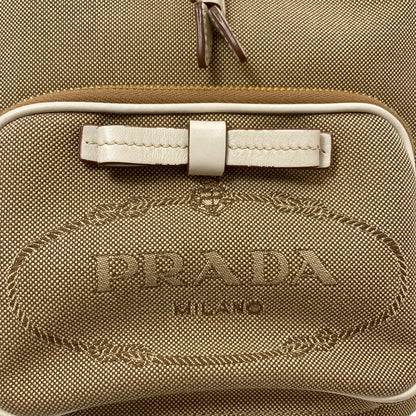 PRADA Fiocco Drawstring Bag 2WAY Handbag Canvas Ladies [Used]