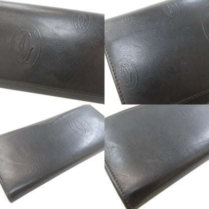 CARTIER happy Birthday Long wallet (with coin pocket) Leather Ladies [Used]