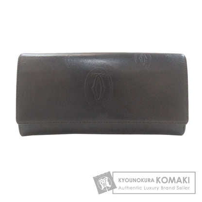 CARTIER happy Birthday Long wallet (with coin pocket) Leather Ladies [Used]