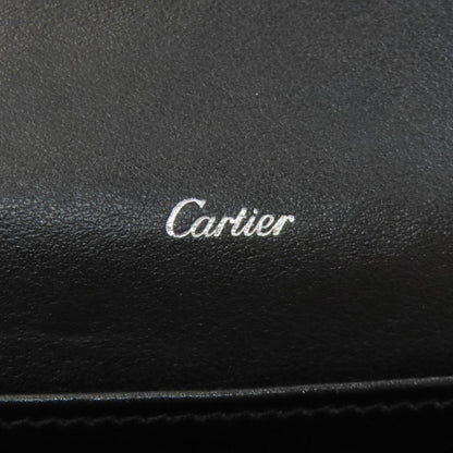 CARTIER happy Birthday Long wallet (with coin pocket) Leather Ladies [Used]
