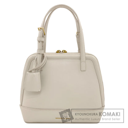 CHARLES＆KEITH Enola Textured Double Handle Structured Bag Handbag Leather Ladies [Used]