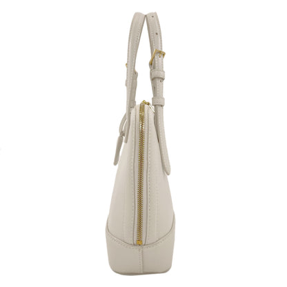 CHARLES＆KEITH Enola Textured Double Handle Structured Bag Handbag Leather Ladies [Used]