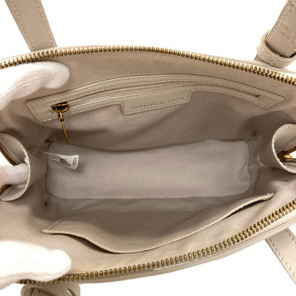 CHARLES＆KEITH Enola Textured Double Handle Structured Bag Handbag Leather Ladies [Used]