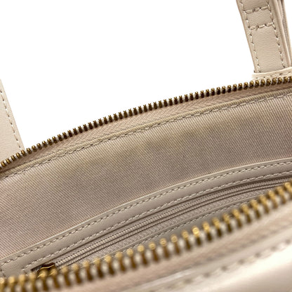 CHARLES＆KEITH Enola Textured Double Handle Structured Bag Handbag Leather Ladies [Used]