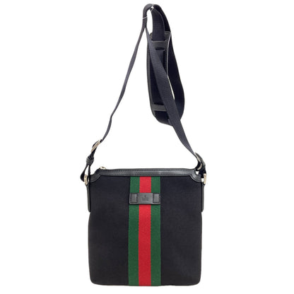 GUCCI 631195 Outlet sherry line Shoulder Bag Nylon canvas Ladies [Used]