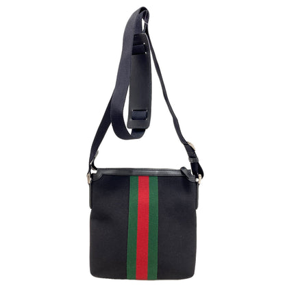 GUCCI 631195 Outlet sherry line Shoulder Bag Nylon canvas Ladies [Used]