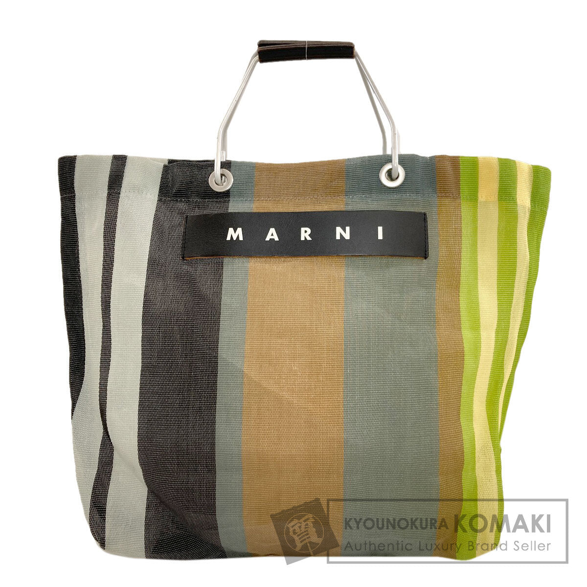 MARNI Flower Cafe Mesh Bag Handbag PVC Ladies [Used]