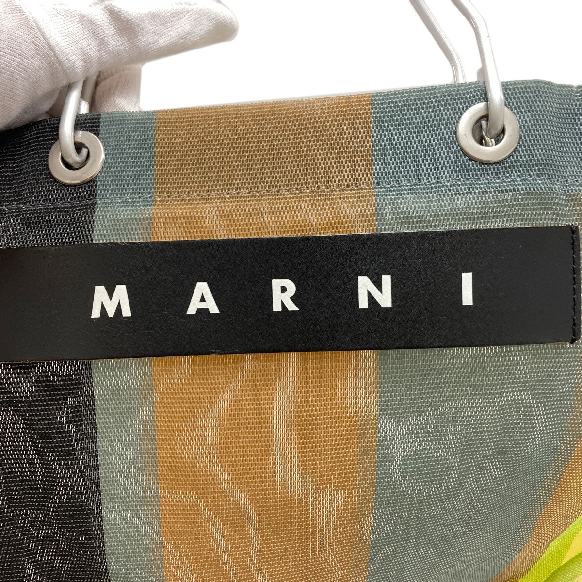 MARNI Flower Cafe Mesh Bag Handbag PVC Ladies [Used]