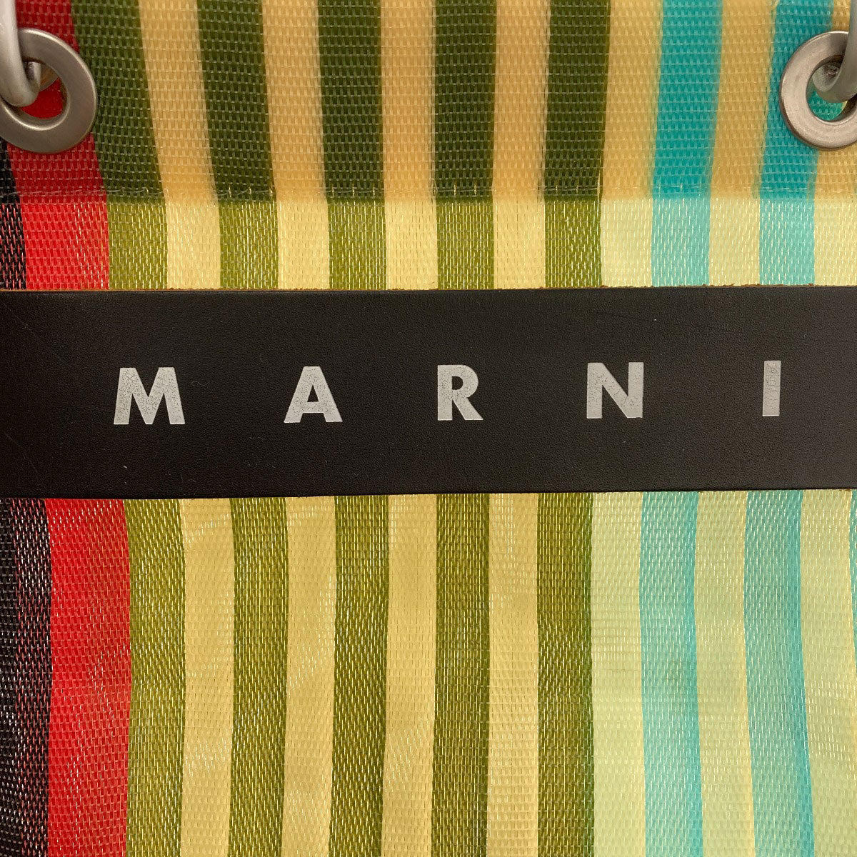 MARNI Flower Cafe Mesh Bag Handbag PVC Ladies [Used]