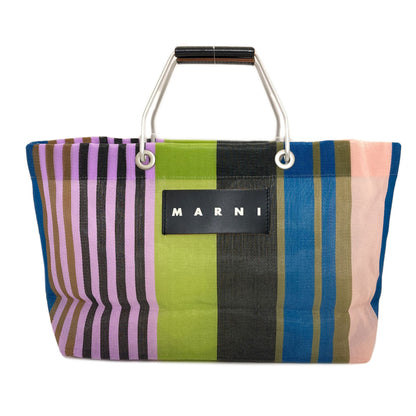 MARNI Flower Cafe Mesh Bag Handbag PVC Ladies [Used]