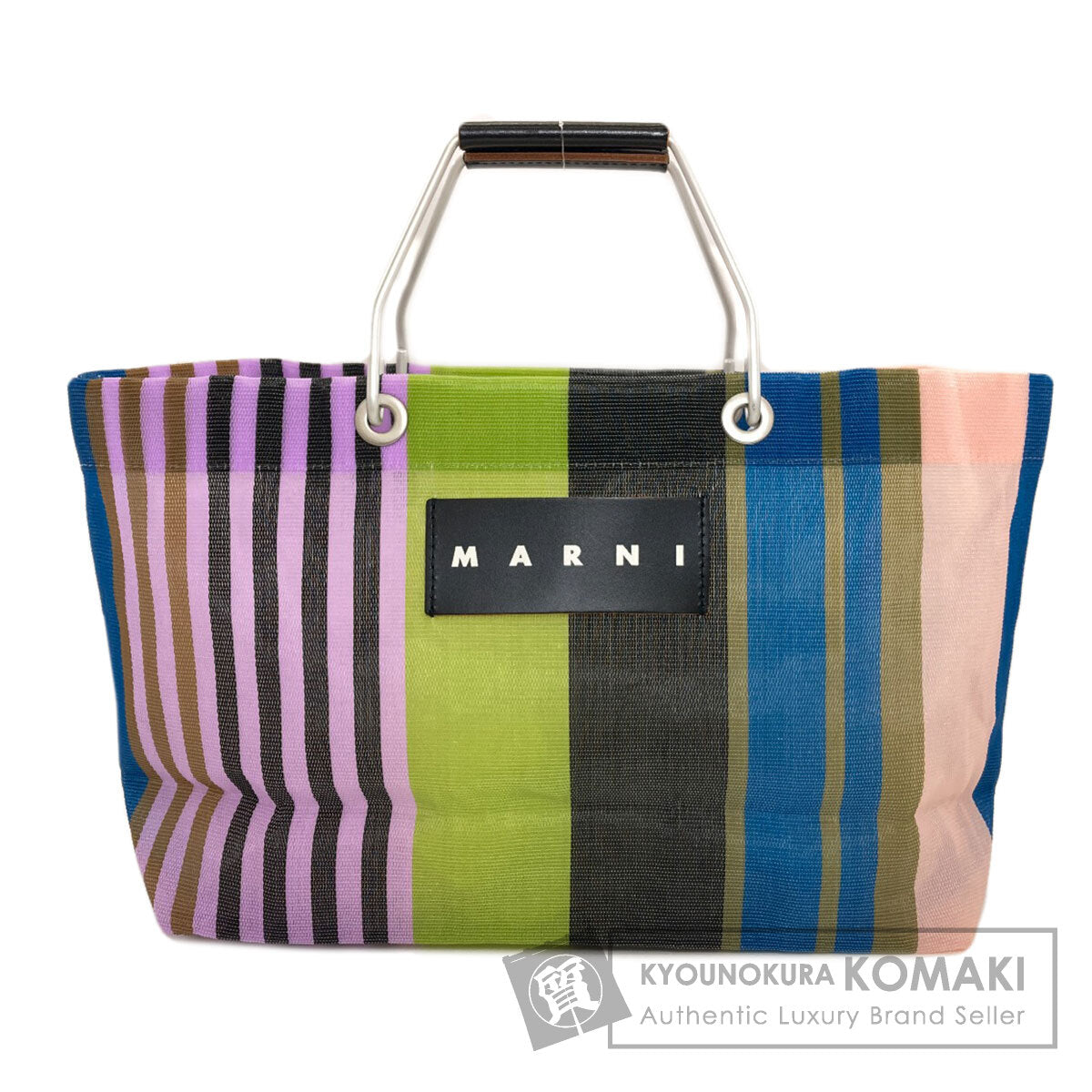 MARNI Flower Cafe Mesh Bag Handbag PVC Ladies [Used]