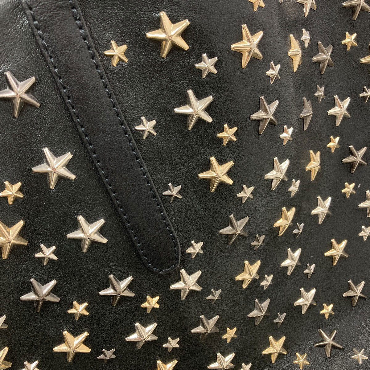 Jimmy Choo sophia star motif Tote Bag Leather Ladies [Used]