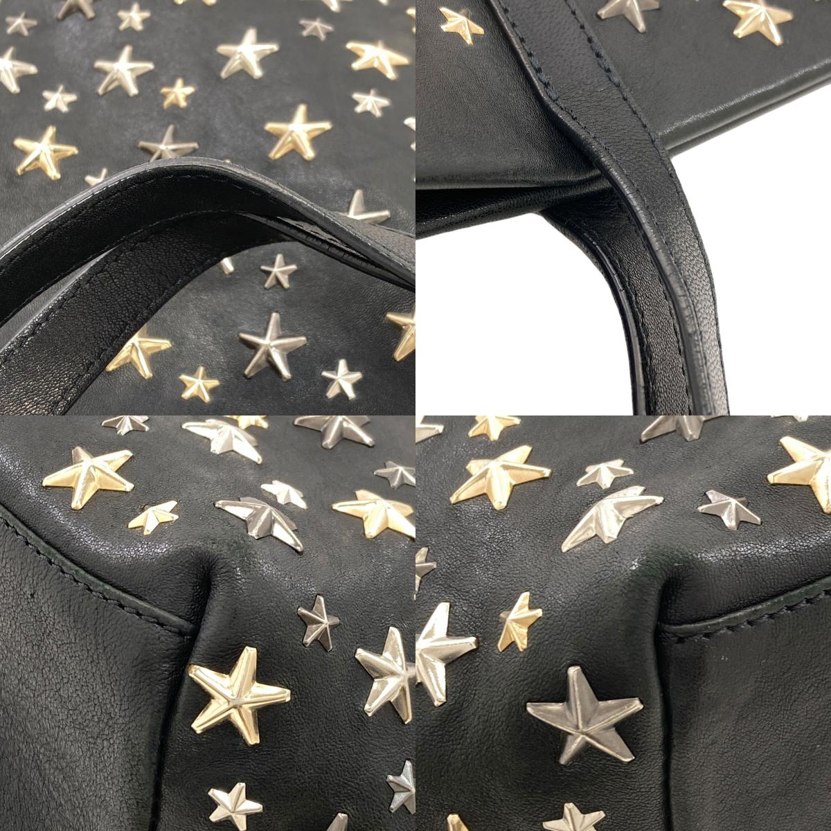 Jimmy Choo sophia star motif Tote Bag Leather Ladies [Used]