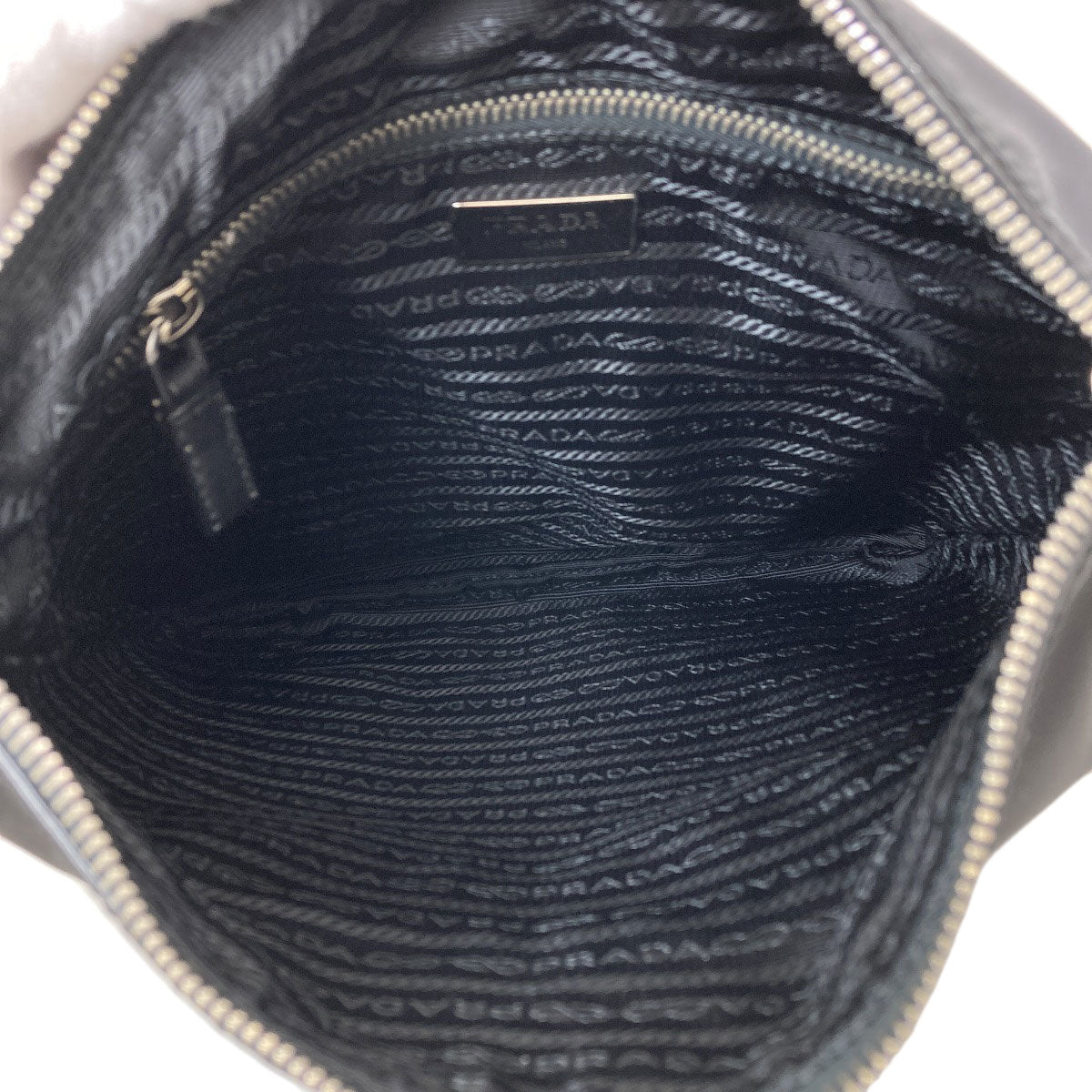 PRADA BT0715 Long Shoulder Logo Hardware Shoulder Bag Nylon Ladies [Used]