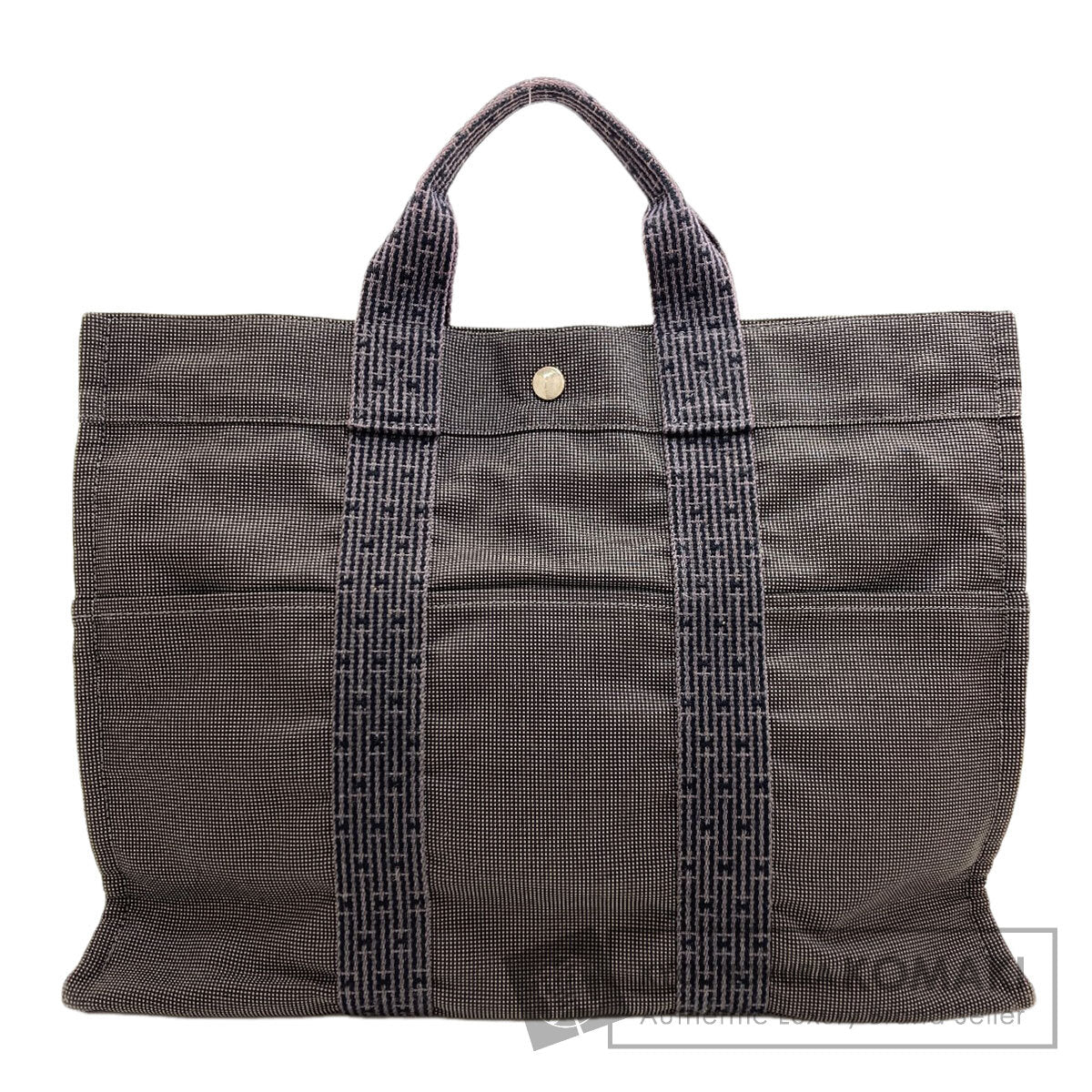 HERMES Her LineMM Handbag Canvas Ladies [Used]