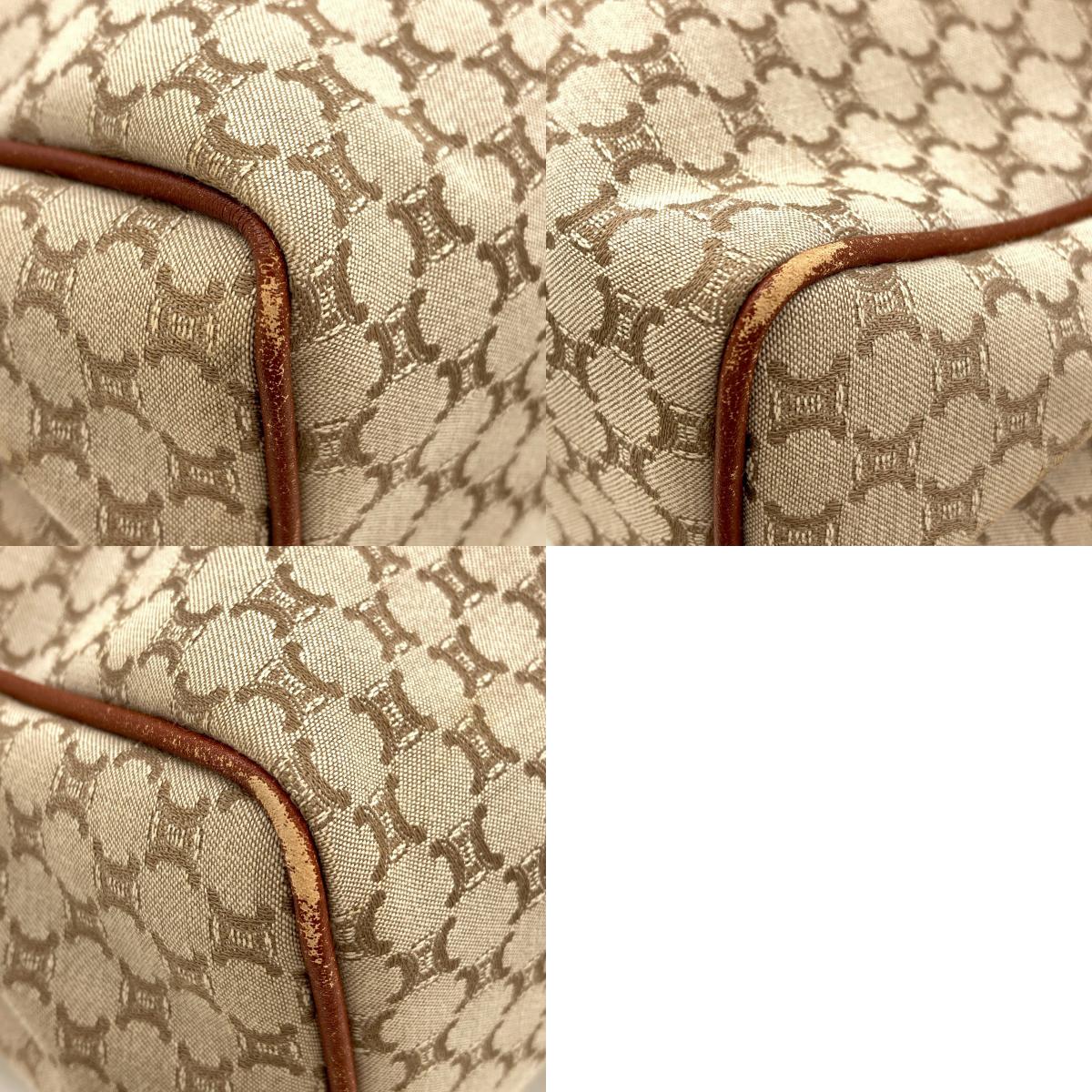 CELINE Macadam pattern Handbag Canvas LeatherLadies [Used]