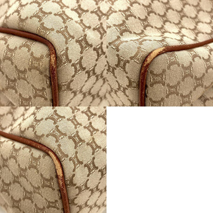 CELINE Macadam pattern Handbag Canvas LeatherLadies [Used]