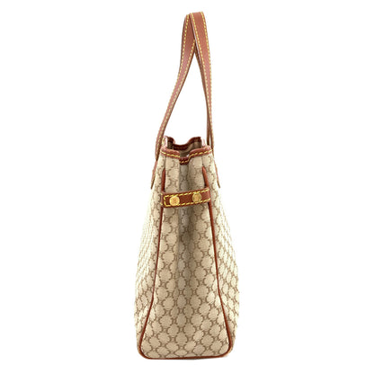 CELINE Macadam pattern Handbag Canvas LeatherLadies [Used]