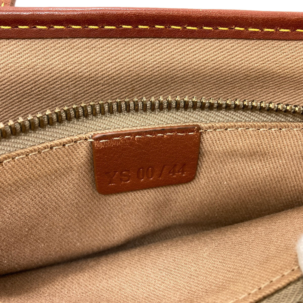 CELINE Macadam pattern Handbag Canvas LeatherLadies [Used]