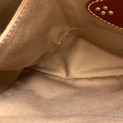 CELINE Macadam pattern Handbag Canvas LeatherLadies [Used]