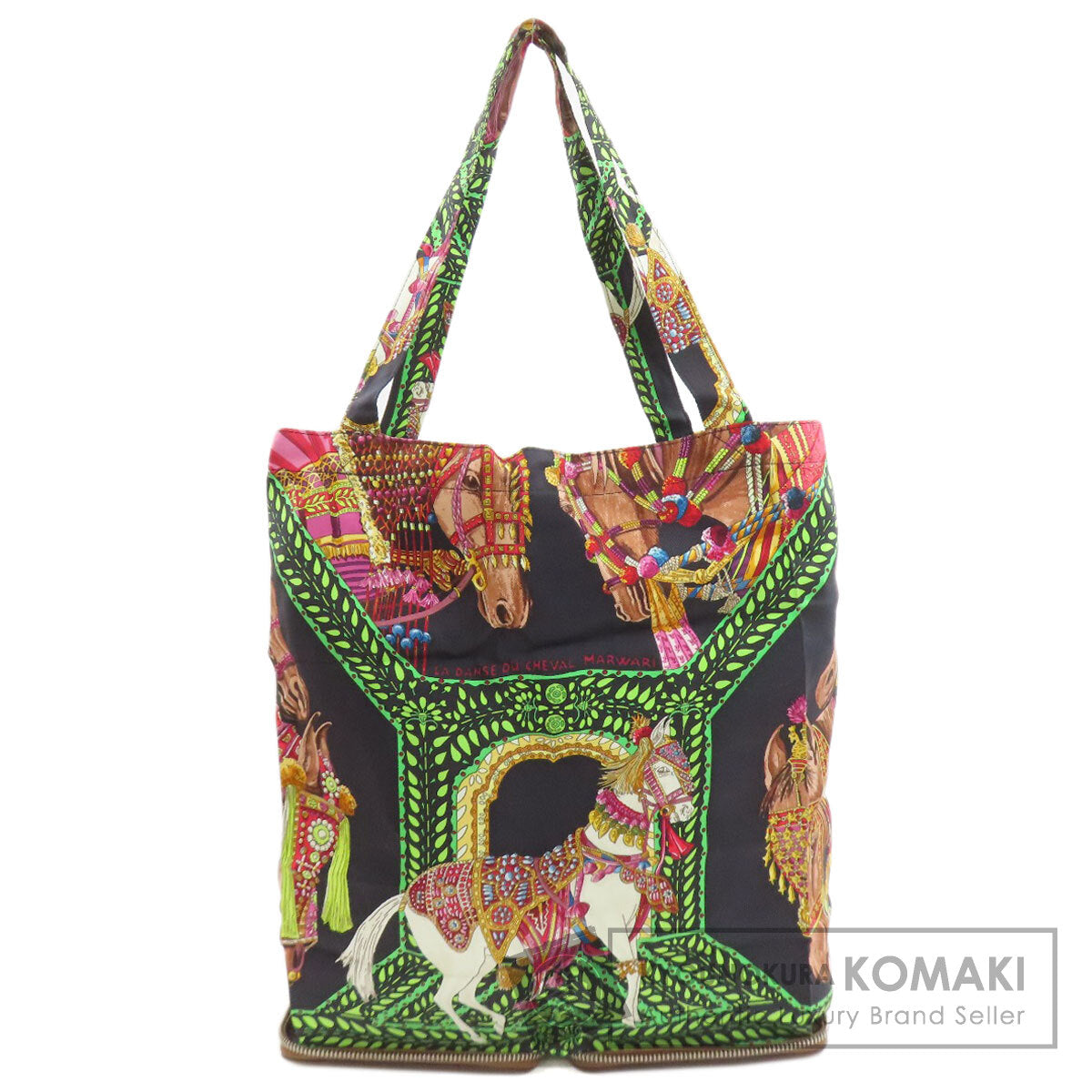 HERMES Silky Pop Eco Bag by SilverHardware Tote Bag Silk Ladies [Used]