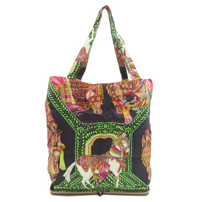 HERMES Silky Pop Eco Bag by SilverHardware Tote Bag Silk Ladies [Used]