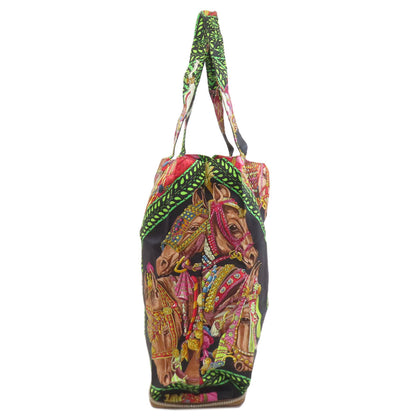 HERMES Silky Pop Eco Bag by SilverHardware Tote Bag Silk Ladies [Used]