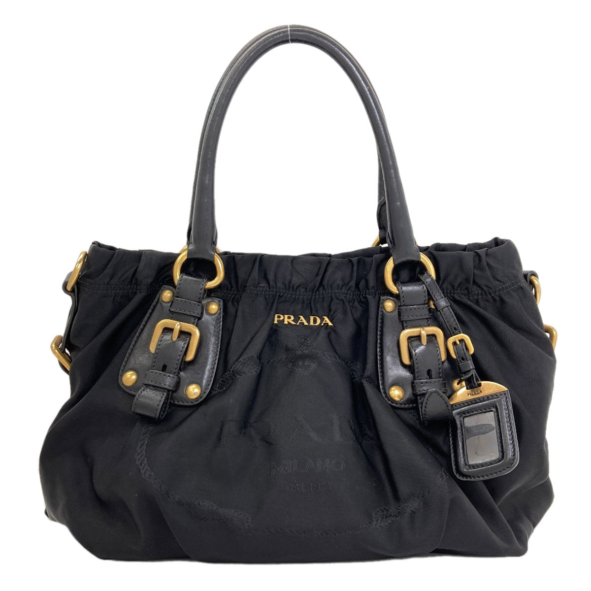 PRADA logo Tote Bag Nylon Ladies [Used]