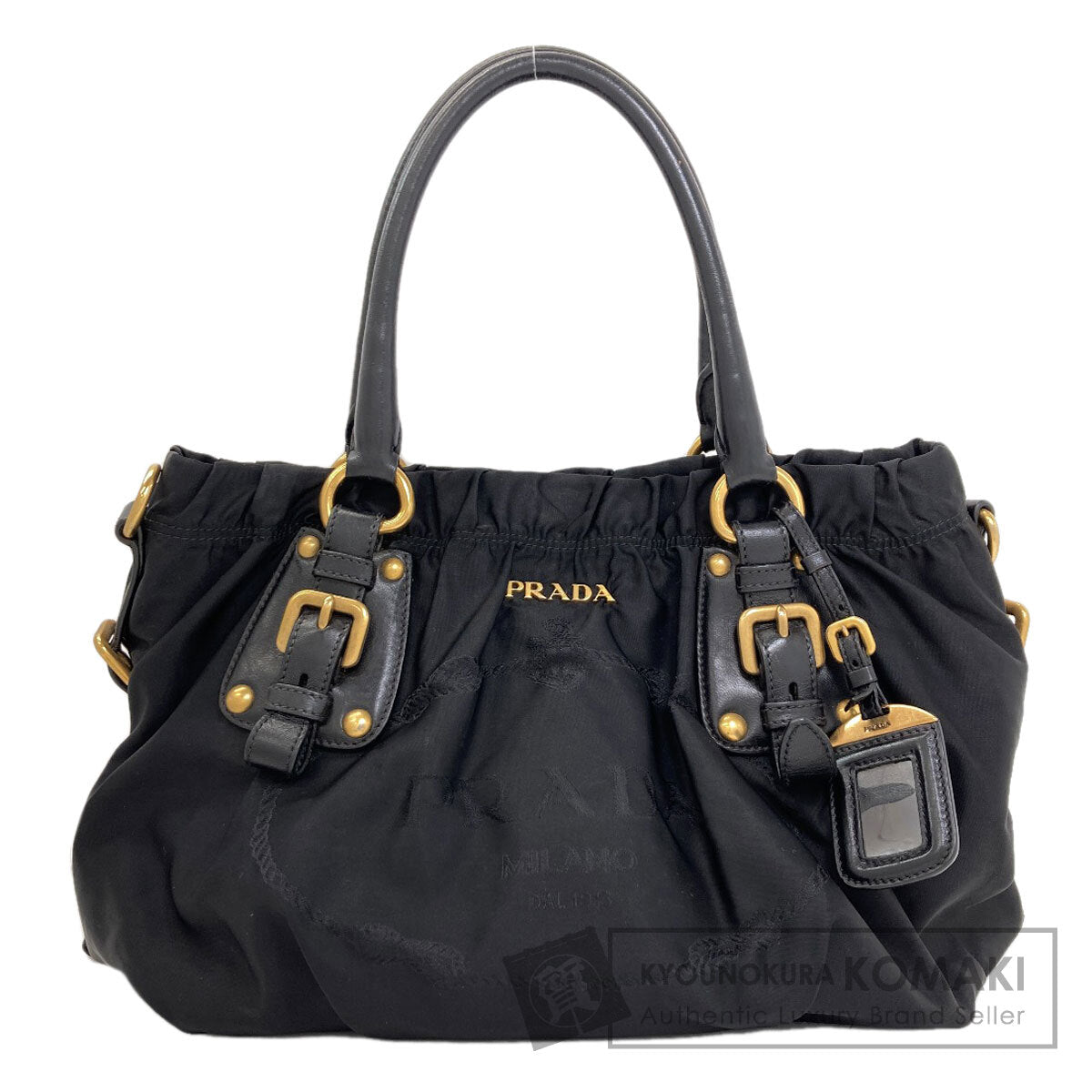 PRADA logo Tote Bag Nylon Ladies [Used]